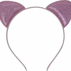 Gloednieuw 😉 Jessidress Haarband Haar Diadeem Met Katten Oren Met Glitters - Roze 🎁