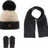 Coupon 💯 Kitti 3-Delig Winter Set | Muts (Beanie) Met Fleecevoering - Sjaal - Handschoenen | 0-18 Maanden Baby Jongens | K22150-08-01 | Navy Blue 🧨
