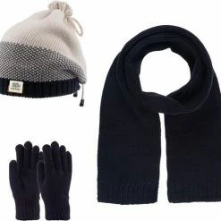 Groothandel 🌟 Kitti 3-Delig Winter Set | Muts (Beanie) Met Fleecevoering - Sjaal - Handschoenen | 9-15 Jaar Jongens | K22180-12-01 😀