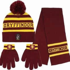 Korting 🔥 Harry Potter Winterset Muts, Sjaal En Handschoenen - Gryffindor ✔️