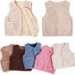 Aanbiedingen 😍 Merkloos Teddy Bodywarmer Lichtbruin - Unisex Gilet - Kinderen 🛒 -Bergstein Shop 550x528 7
