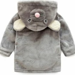 Gloednieuw 🌟 Merkloos Newborn Select - Badjas Dier - Grijze Muis - Tot 1 Jaar 🔔 -Bergstein Shop 550x529 3