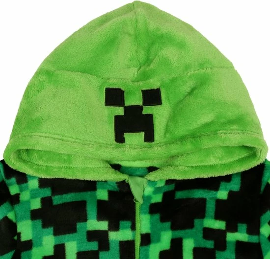 Kopen ⌛ Minecraft - Groen-Zwarte, Eendelige Pyjama Voor Jongens / 134 ⭐ 5 Kopen ⌛ Minecraft - Groen-Zwarte, Eendelige Pyjama Voor Jongens / 134 ⭐ - Afbeelding 5