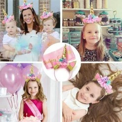 Promo 🥰 Q -Garant Eenhoorn Diadeem - Unicorn - Kroon Voor Kinderen - Glitters - Goud Haarband 💯 -Bergstein Shop 550x537