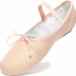 Promo 🌟 Balletschoenen Meisje Roze - Dansschoentjes Voor Kinderen - Rumpf 1001 - Leer - Hele Zool - Maat 27 🛒 -Bergstein Shop 550x542 6