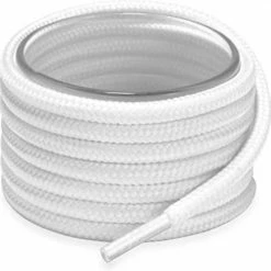 Uitgang 🔔 Lacetty Schoenveters - Veters - 👟 Sneakerveters - Rond - Wit - Veterlengte 120 Cm – Dikte 4mm 🔥