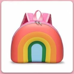 Kopen 🔔 Merkloos Rugtasje - Rugzak - Schooltas Hard Shell Regenboog - Waterdicht - Jongens - Meisjes - Cadeau - Sinterklaas - Kerst - 1 Jaar - 2 Jaar 😍