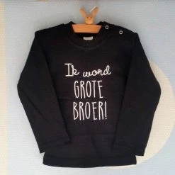 Goedkoop ✔️ Merkloos 👕 Shirt Jongen Ik Word Grote Broer Big Brother | Lange Mouw T-Shirt | Zwart | Maat 92 Zwangerschap Aankondiging Baby Bekendmaking 🧨 -Bergstein Shop 550x550 100
