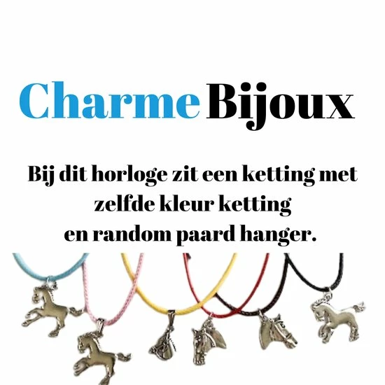 Hete verkoop 💯 Horloge-Paard-Licht Blauw- Leer-Met Paard Ketting -Extra Batterij-Charme Bijoux ❤️ 5 Hete verkoop 💯 Horloge-Paard-Licht Blauw- Leer-Met Paard Ketting -Extra Batterij-Charme Bijoux ❤️ - Afbeelding 5