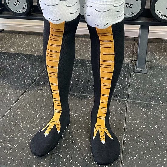 Korting 👏 Merkloos Kippensokken - Chicken Leg 🧦 Socks- Extensso® - Sokken- Kousen- Funny- Gekke - Grappige Kippensokken - Kippenpoten Hoge Knie Kousen - Grappige Sokken - 3D Cartoon - Kippenvoet Sokken - Geschenk - Kado Sokken - Kousen 1 Paar - Happysoks 😀 4 Korting 👏 Merkloos Kippensokken - Chicken Leg 🧦 Socks- Extensso® - Sokken- Kousen- Funny- Gekke - Grappige Kippensokken - Kippenpoten Hoge Knie Kousen - Grappige Sokken - 3D Cartoon - Kippenvoet Sokken - Geschenk - Kado Sokken - Kousen 1 Paar - Happysoks 😀 - Afbeelding 4