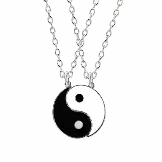 Nieuw ⭐ Bixorp Friends BFF Ketting Voor 2 Met Yin Yang In Twee Helften - Vriendschapsketting Meisjes - Best Friends Ketting Vriendschap Cadeau Voor Twee 😀 1 Nieuw ⭐ Bixorp Friends BFF Ketting Voor 2 Met Yin Yang In Twee Helften - Vriendschapsketting Meisjes - Best Friends Ketting Vriendschap Cadeau Voor Twee 😀