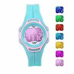 Uitgang 🌟 Lazy Cat Kinderhorloge Stopwatch - Alarm - LED Display - Roze/Mint 👏 -Bergstein Shop 550x550 168