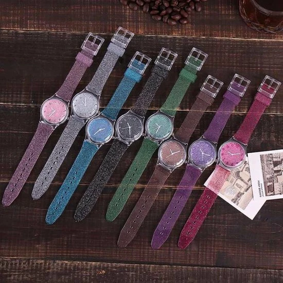 Flash-uitverkoop ✨ Shiny Kinderhorloge Blauw | Glitter | Kunststof/Plastic | Ø 33 Mm | Fashion Favorite ✔️ 2 Flash-uitverkoop ✨ Shiny Kinderhorloge Blauw | Glitter | Kunststof/Plastic | Ø 33 Mm | Fashion Favorite ✔️ - Afbeelding 2