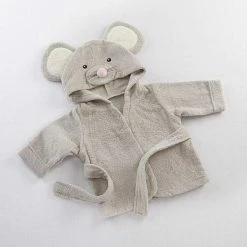 Gloednieuw 🌟 Merkloos Newborn Select - Badjas Dier - Grijze Muis - Tot 1 Jaar 🔔 -Bergstein Shop 550x550 203