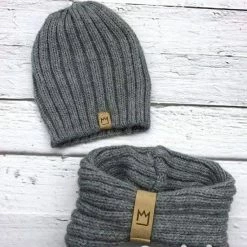 Korting 🔔 BeaniePlanet Beanie Set Grijs - Kind - Muts En Colsjaal - Unisex Tot 10 Jaar 🔥 -Bergstein Shop 550x550 229