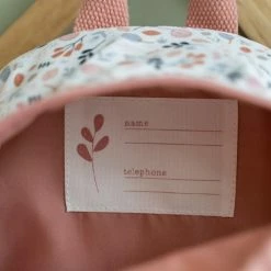 Gloednieuw 💯 Little Dutch Rugzak - Bloemetjes - Wit/Roze ⭐ -Bergstein Shop 550x550 250