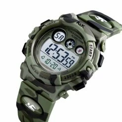 Goedkoopste 🎁 A&K Digitale Leger Kinderhorloge | Waterdicht | LED Verlichting | Stopwatch | Sport ⌚ Watch Kids | Army Groen | S + Geschenkdoosje 🌟 -Bergstein Shop 550x550 338