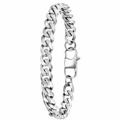 Begroting 😉 Lucardi - Jongens - Armband Met Plating - Cadeau - Staal - Zilverkleurig ⭐