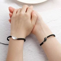Hete verkoop 🌟 Best Friends - Yin Yang Armband | Zwart / Wit | Nylon | Fashion Favorite 🎁 -Bergstein Shop 550x550 448