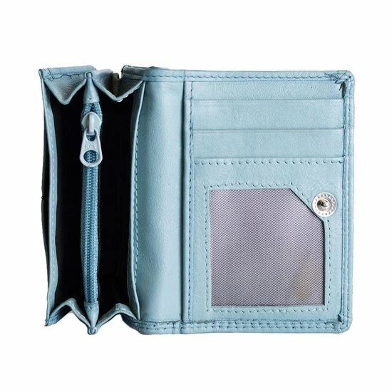 Gloednieuw โจ Arrigo Dames Portemonnee Mini Lichtblauw Leer - Dames Portemonnee Lichtblauw Extra Klein ๐ 7 Gloednieuw โจ Arrigo Dames Portemonnee Mini Lichtblauw Leer - Dames Portemonnee Lichtblauw Extra Klein ๐ - Afbeelding 7