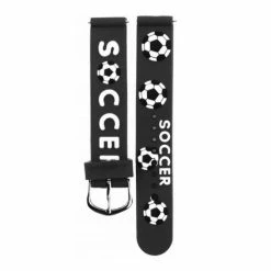 Coupon ✨ Fashion Favorite Kinder Horloge | Voetbal / Soccer Zwart | 3D Siliconen | Ø 25 Mm 🌟 -Bergstein Shop 550x550 52
