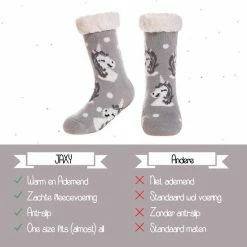 Goedkoopste 🛒 JAXY - Huissokken Kinderen - Verwarmde Sokken - Anti Slip Sokken - Huissokken - Bedsokken - Warme Sokken - Kerstcadeau Voor Kinderen - Thermosokken - Dikke Sokken - Fluffy Sokken - Kerstsokken - Maat 24-27 - Unicorns Grijs 😀 -Bergstein Shop 550x550 6