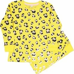Coupon 🔥 Zeeman Kinder Meisjes Pyjama Set - Geel - Maat 110/116 ⭐