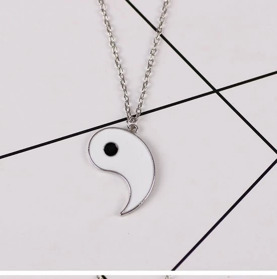 Nieuw ⭐ Bixorp Friends BFF Ketting Voor 2 Met Yin Yang In Twee Helften - Vriendschapsketting Meisjes - Best Friends Ketting Vriendschap Cadeau Voor Twee 😀 7 Nieuw ⭐ Bixorp Friends BFF Ketting Voor 2 Met Yin Yang In Twee Helften - Vriendschapsketting Meisjes - Best Friends Ketting Vriendschap Cadeau Voor Twee 😀 - Afbeelding 7