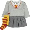 Gloednieuw ✨ Harry Potter - Baby Meisjes Outfit - Romperjurk & Maillot - Maat 3-6 Mnd ⭐