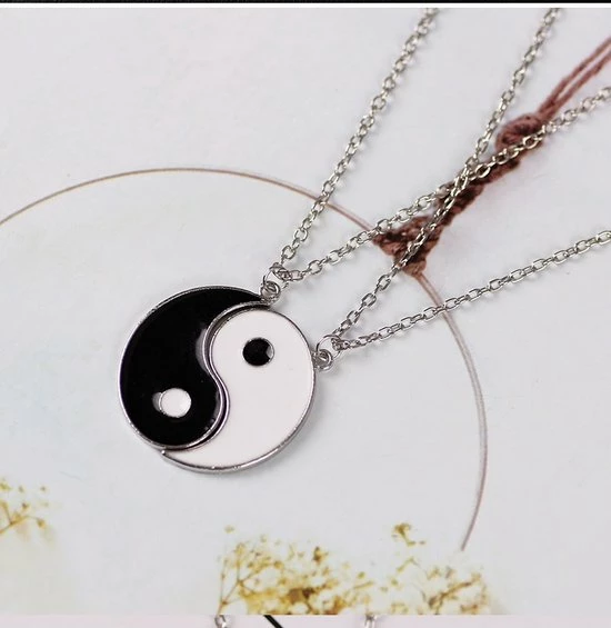 Nieuw ⭐ Bixorp Friends BFF Ketting Voor 2 Met Yin Yang In Twee Helften - Vriendschapsketting Meisjes - Best Friends Ketting Vriendschap Cadeau Voor Twee 😀 4 Nieuw ⭐ Bixorp Friends BFF Ketting Voor 2 Met Yin Yang In Twee Helften - Vriendschapsketting Meisjes - Best Friends Ketting Vriendschap Cadeau Voor Twee 😀 - Afbeelding 4