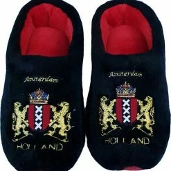 Goedkoop ⌛ Elcee-Haly Hollandse Klomp Sloffen – Zwarte – Wapen Amsterdam – Warme Sloffen – Maat 38 / 39 🔔 -Bergstein Shop 550x573 8