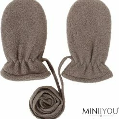 Hete verkoop ⭐ Merkloos Baby Fleece Winter Wantjes Met Koord Grijs (3-18 Mnd) - Handschoenen 🌟
