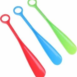Uitgang 💯 Cheaperito Schoenlepel - Kunststof I Lengte 30 CM I Schoentrekker I Met Ophangoog I Kleur Assorti ⌛