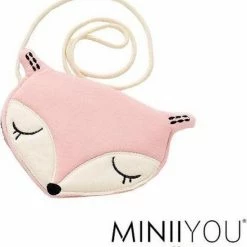 Gloednieuw 😀 MINIIYOU Meisjes Tasje Vos 3-6 Jaar - Roze Tas - Crossbodytas - Schoudertasje Meisje - Peuter - Kleuter Tas - Muntjes Tas 🛒