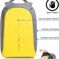 Nieuw 💯 XD Design Bobby Compact - Anti-Diefstal Rugzak 11 Liter - Geel 👍 -Bergstein Shop 550x601 1