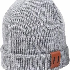 Flash-uitverkoop 🤩 DutchiQ Stoer Babymutsje/kindermuts - 35 - 45 Cm Omtrek - Grijs Met Lederen Accent - Premium Kwaliteit 😍