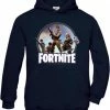 Goedkoop 😍 Fruit Of The Loom FORTNITE HOODIE UNISEX MET FOTOPRINT ZWART 152 🛒