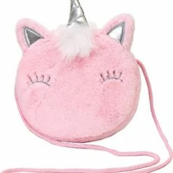 Goedkoopste 😀 Merkloos MINIIYOU - Roze Pluchen Unicorn Schoudertas ✔️