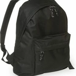 Groothandel 😍 Happyshopper Rugzak - Rugtas - Schooltas - Jongens - Meisje - Kind - Met Voorvak - Zwart 🥰