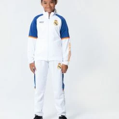 Flash-uitverkoop 👍 Real Madrid CF Real Madrid Trainingspak 21/22 - Officieel Fanproduct - Real Madrid Voetbalkleding Voor Kids - Real Vest En Trainingsbroek - 100% Polyester - Maat 152 😍