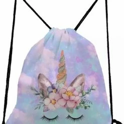 Groothandel 🔥 Akyol Gymtas Unicorn Eenhoorn Rainbow Regenboog Rugtas - Tas - Rugzak - Gymtas - Kinderrugzak - 35cm X 28cm - Roze -eenhoorn Ruzgzak -unicorn Trekkoord Rugtas -unicorn Gymtas 😉