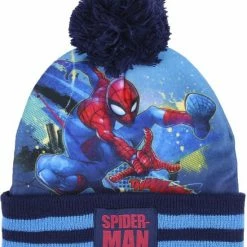 Begroting 💯 Marvel Spiderman - Winterset - Blauw - Muts En Handschoenen 😍 -Bergstein Shop 550x653 2