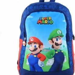 Aanbiedingen ❤️ Super Mario Bross Kinder Rugtas - Grote Kinder Rugzak - 2 Vakken - Schooltas - Mario Tas - Kindertassen ❤️