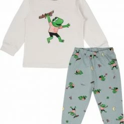 Hete verkoop ๐ฅฐ Kuuk'n Kees Wit/Groen Pyjama Maat 86/92 2020462 ๐งจ