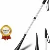 Aanbiedingen 🔥 TEBJEN Schoenlepel - Schoentrekker - Schoenlepel Extra Lang - In Lengte Verstelbaar 55 CM Tot 80 CM - Hoogwaardige Kwaliteit - Hulpstuk Schoen Aantrekken - Zwart Grijs - 👟 Shoe Horn - Zwanger - Bukken - Rugklachten ❤️