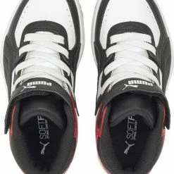 Groothandel ✔️ PUMA Rebound JOY AC PS Unisex 👟 Sneakers - White/Black/HighRiskRed - Maat 29 🥰 -Bergstein Shop 550x671