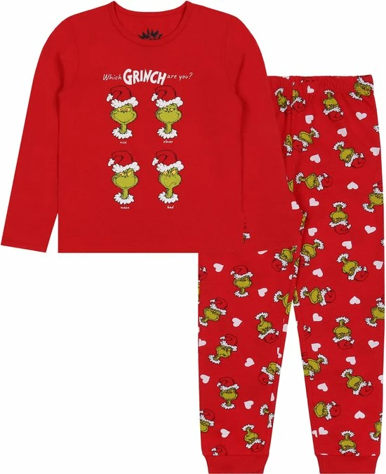 Flash-uitverkoop 🤩 Produkt The Grinch 🎁 Christmas - Pyjama Voor Meisjes, Katoen, Lange Broek, Rood / 98 🌟 1 Flash-uitverkoop 🤩 Produkt The Grinch 🎁 Christmas - Pyjama Voor Meisjes, Katoen, Lange Broek, Rood / 98 🌟