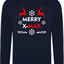 Flash-uitverkoop 😉 Merkloos Kersttrui Merry X-MAX | Race Supporter Fan 👕 Shirt | Formule 1 Fan Kleding | Max Verstappen / Red Bull Racing Supporter | ❄ Christmas Kerstmis Kerst Trui Sweater | Racing Souvenir | Maat XS 🥰