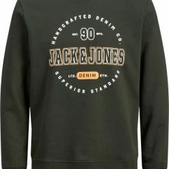 Top 10 ✨ JACK & JONES JUNIOR Jack & Jones Stamp Sweat Trui Jongens - Maat 152 🌟