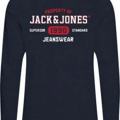 Begroting 🎁 JACK & JONES JUNIOR JACK&JONES JUNIOR JJSTAMP TEE LS CREW NECK 2PK MP JNR Jongens T-shirt - Maat 176 💯 -Bergstein Shop 550x700 4